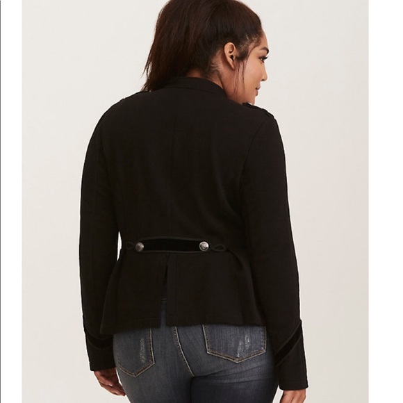 Torrid Embellished Zip Front Military Jacket - Picture 4 of 4